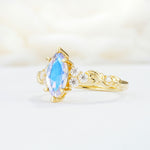 SR17467 Moonstone Ring - White-Gold