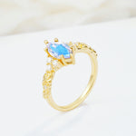 SR17467 Moonstone Ring - Additional view