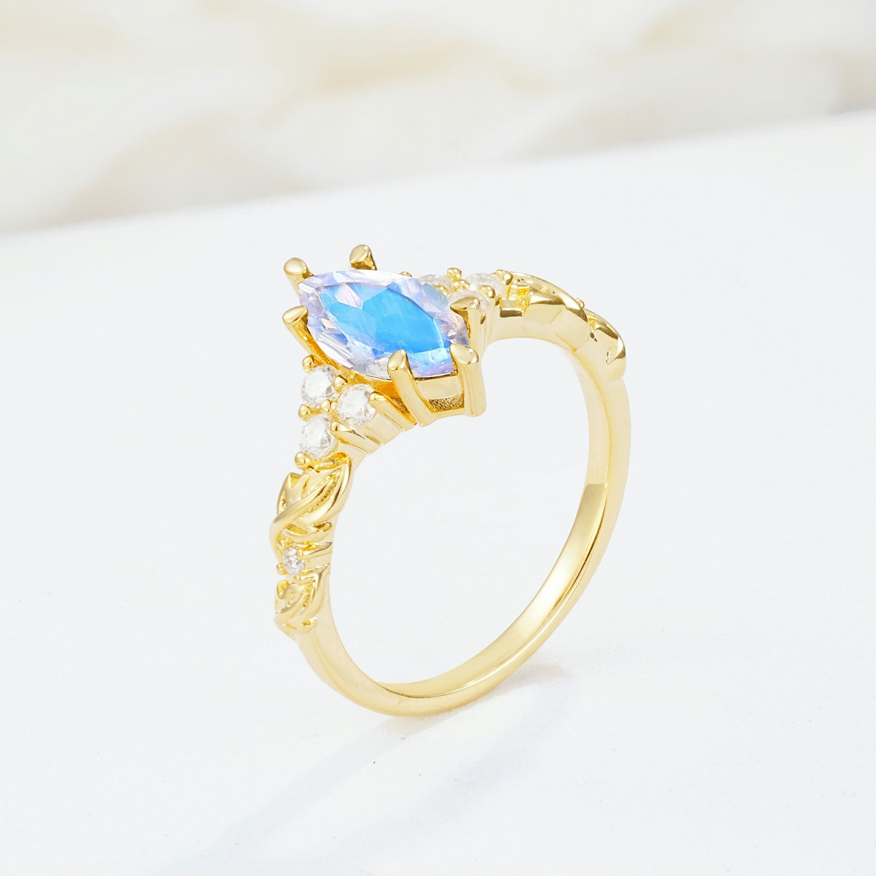 SR17467 Moonstone Ring - Additional view