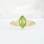 SR17467 Peridot Ring - Yellow-Gold
