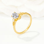 Nature Inspired Heart Cut Lab Diamond Bridal Ring Set - Additional view