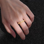 Delicate Marquise Cut Leaf Cluster Half Eternity Moissanite Wedding Band - Additional view