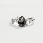 SR17493 Black Rutilated Quartz Ring - Additional view