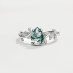 SR17493 Moss Agate Ring - Additional view