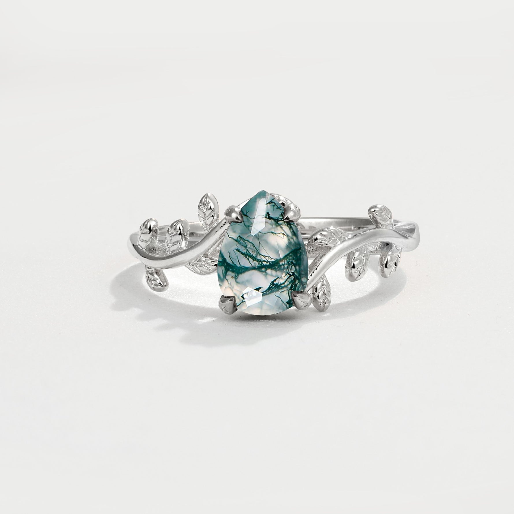 SR17493 Moss Agate Ring - Additional view