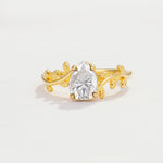 SR17493 Moissanite Ring - Yellow-Gold