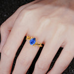 SR17493 Sapphire Ring - Rose-Gold