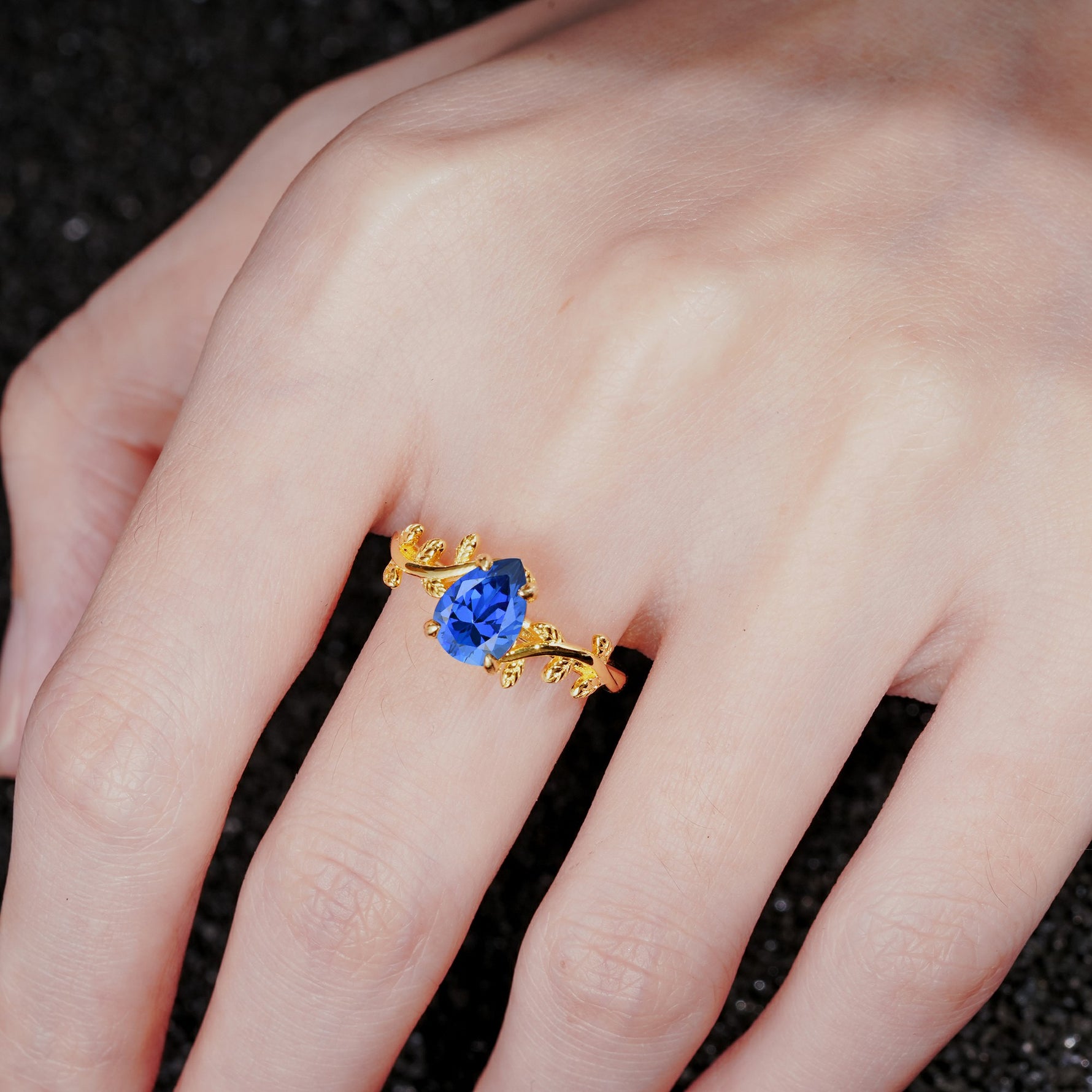 SR17493 Sapphire Ring - Rose-Gold