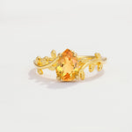 SR17493 Citrine Ring - Yellow-Gold