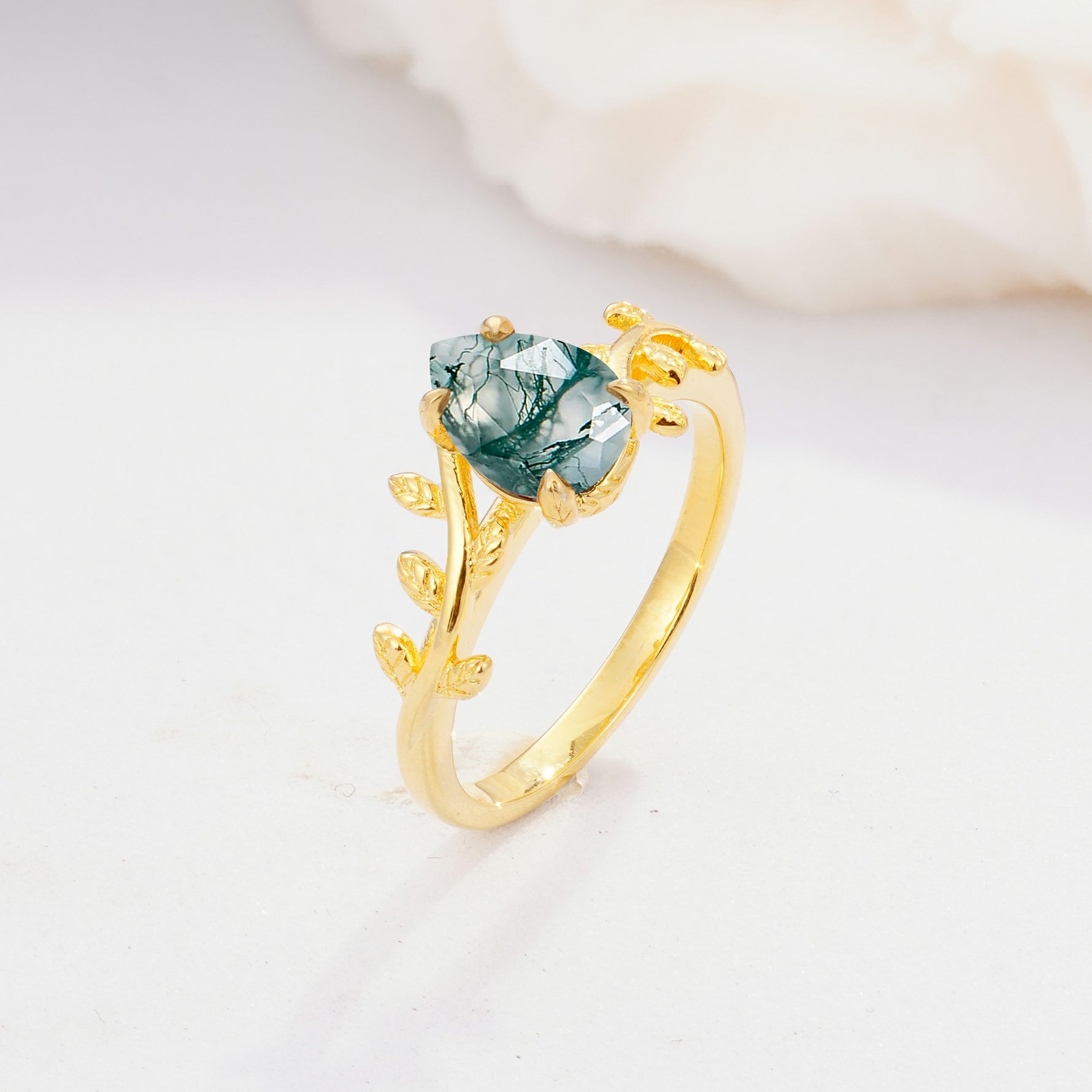 SR17493 Moss Agate Ring - Additional view