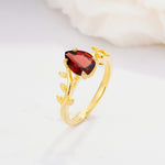 SR17493 Garnet Ring - Additional view