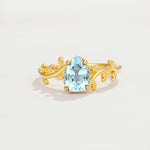 SR17493 Aquamarine Ring - Yellow-Gold