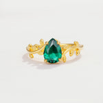 SR17493 Emerald Ring - Yellow-Gold