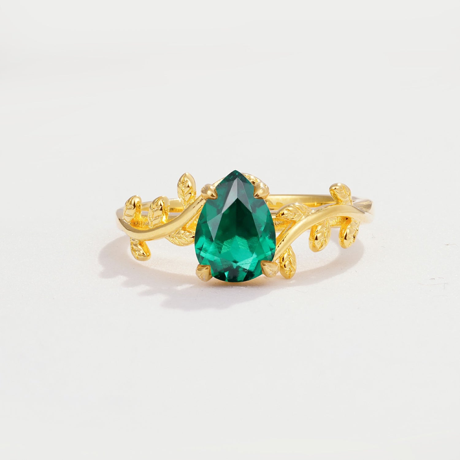 SR17493 Emerald Ring - Yellow-Gold