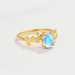 SR17493 Moonstone Ring - White-Gold