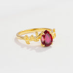 SR17493 Ruby Ring - White-Gold