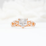 Celtic Knot Heart Shaped Moissanite Engagement Ring - Additional view