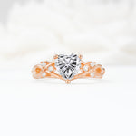 Celtic Knot Heart Shaped Lab Diamond Engagement Ring - Additional view