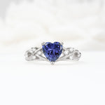 Celtic Knot Heart Shaped Tanzanite Engagement Ring - Additional view