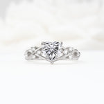 Celtic Knot Heart Shaped Lab Diamond Engagement Ring - Additional view