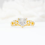 Celtic Knot Heart Shaped Moissanite Engagement Ring - Additional view