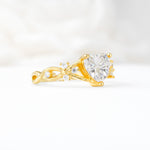 Celtic Knot Heart Shaped Moissanite Engagement Ring - Additional view
