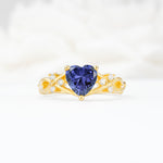 Celtic Knot Heart Shaped Tanzanite Engagement Ring - Additional view