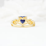 Celtic Knot Heart Shaped Tanzanite Engagement Ring - Additional view