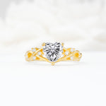 Celtic Knot Heart Shaped Lab Diamond Engagement Ring - Additional view