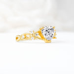 Celtic Knot Heart Shaped Lab Diamond Engagement Ring - Additional view