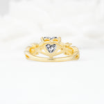 Celtic Knot Heart Shaped Lab Diamond Engagement Ring - Additional view