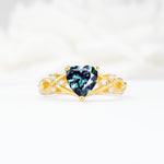 Celtic Knot Heart Shaped Alexandrite Engagement Ring - Additional view
