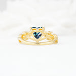 Celtic Knot Heart Shaped Alexandrite Engagement Ring - Additional view