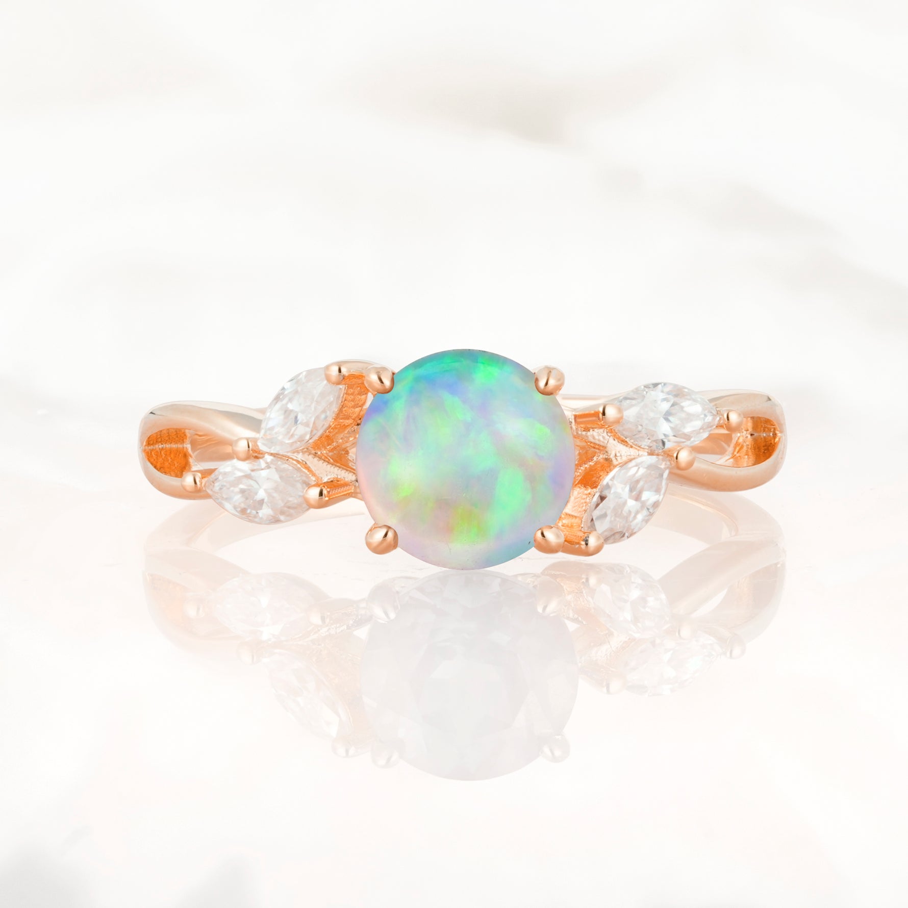 SR17562 Fire Opal Ring - Additional view