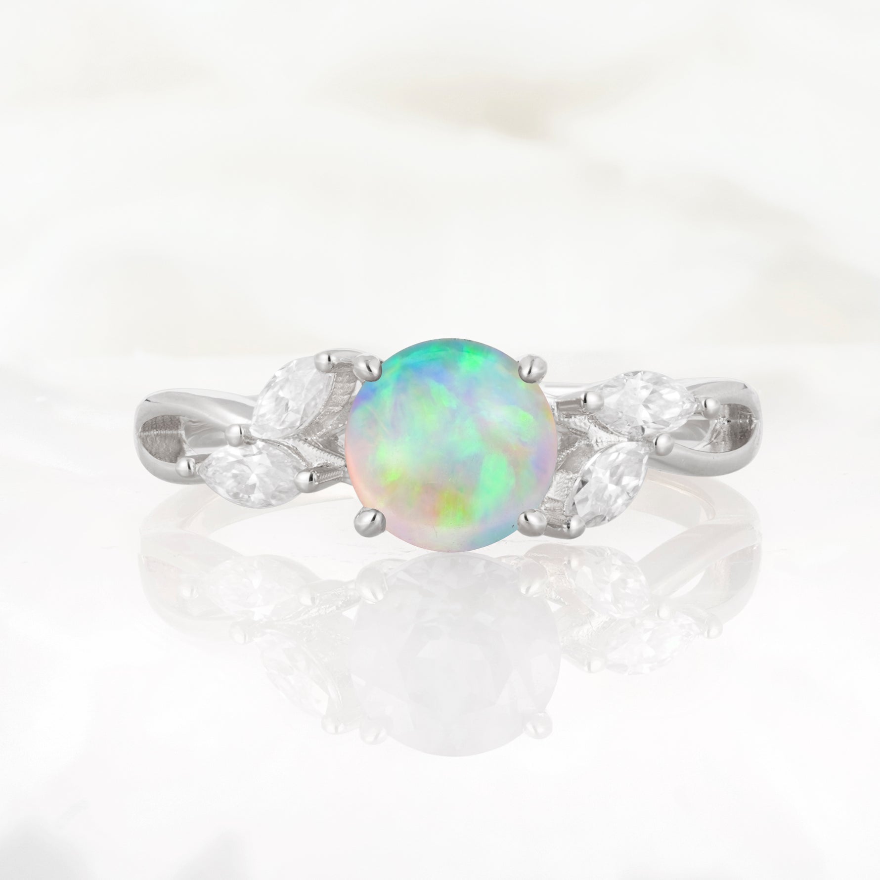 SR17562 Fire Opal Ring - Additional view