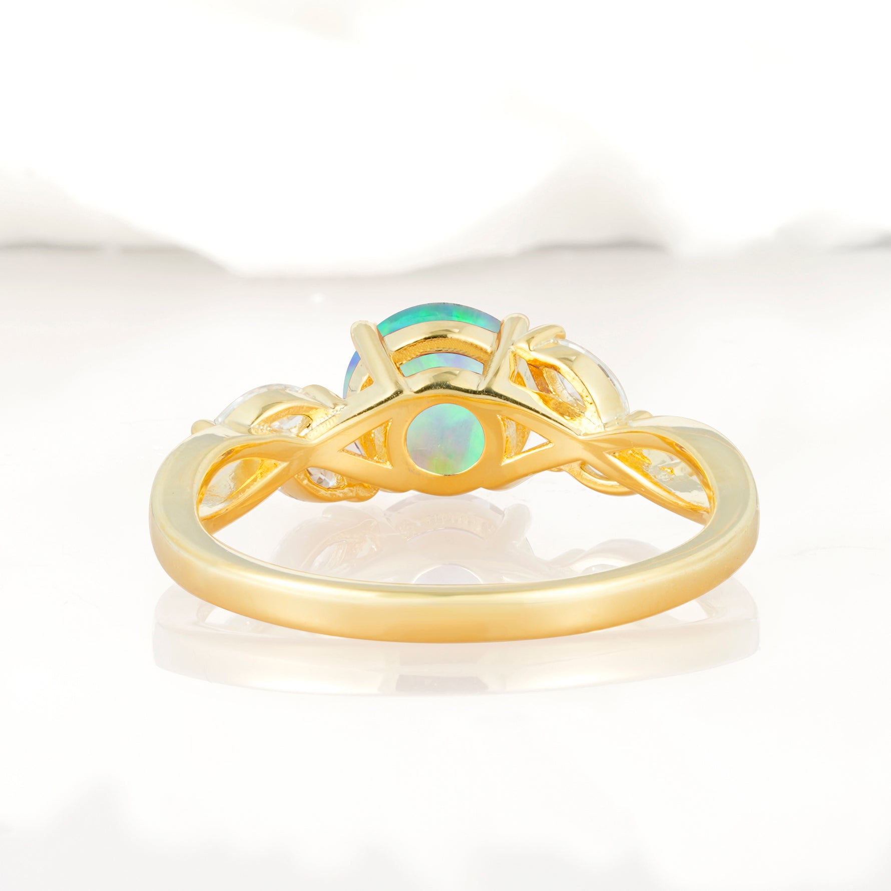 SR17562 Fire Opal Ring - Additional view