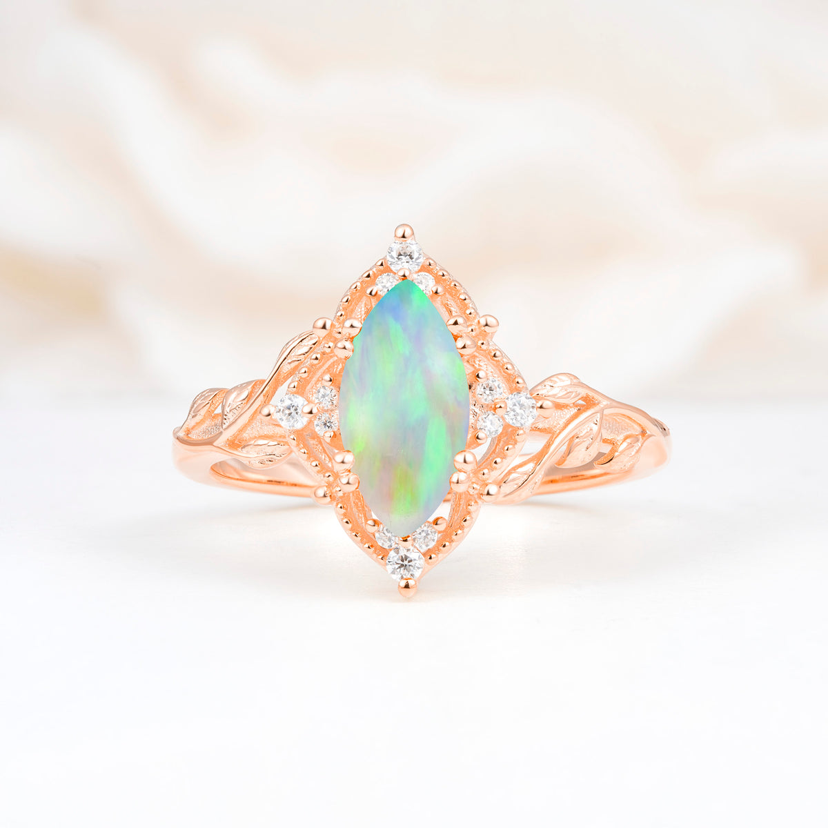 SR17577 Fire Opal Ring - Additional view