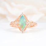 SR17577 Fire Opal Ring - Additional view