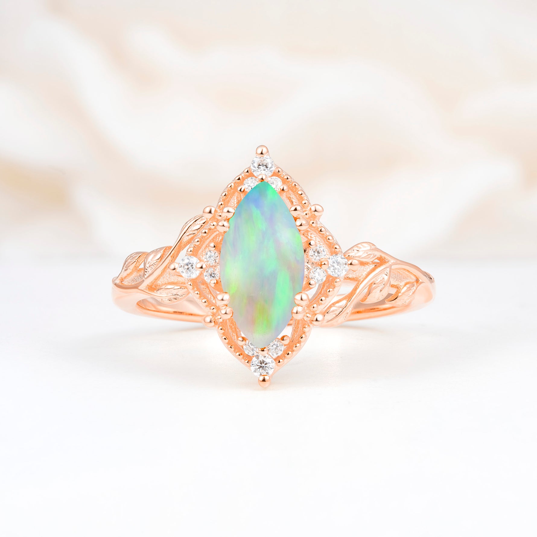SR17577 Fire Opal Ring - Additional view