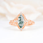 SR17577 Moss Agate Ring - Additional view