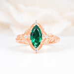 SR17577 Emerald Ring - Additional view
