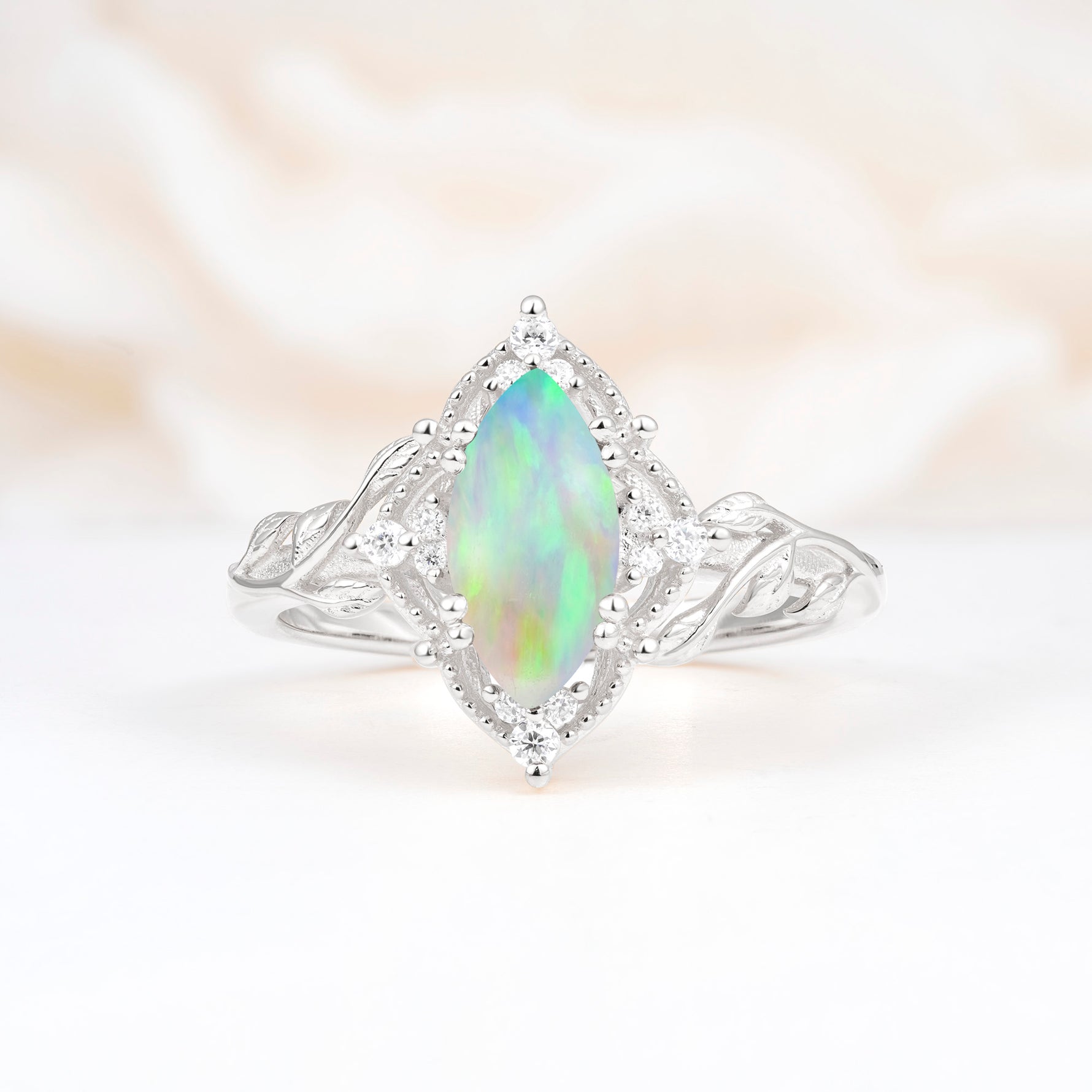 SR17577 Fire Opal Ring - Additional view