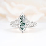SR17577 Moss Agate Ring - Additional view