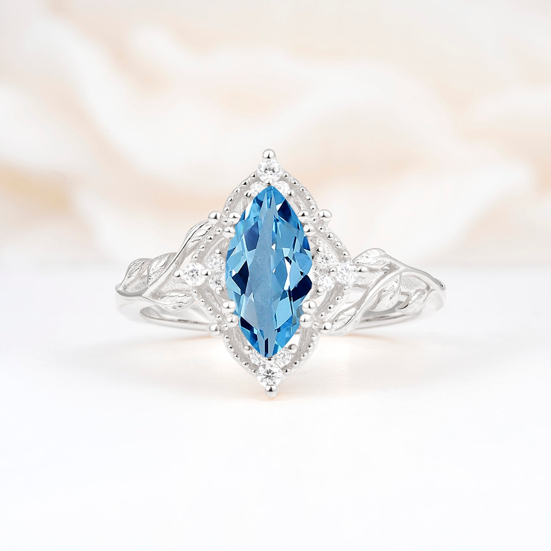 SR17577 Aquamarine Ring - Additional view