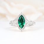 SR17577 Emerald Ring - Additional view