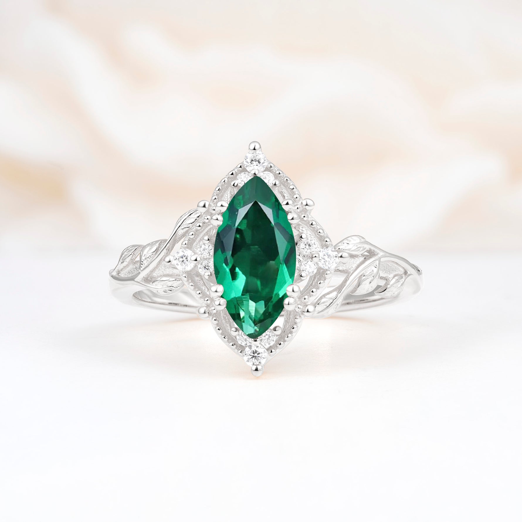 SR17577 Emerald Ring - Additional view