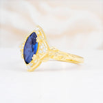 SR17577 Sapphire Ring - White-Gold