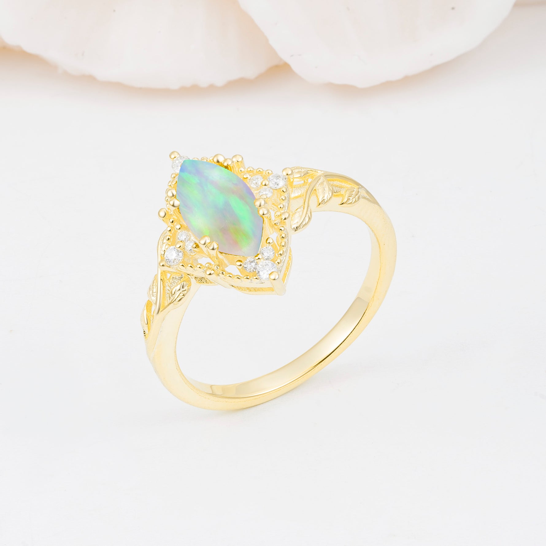 SR17577 Fire Opal Ring - Additional view