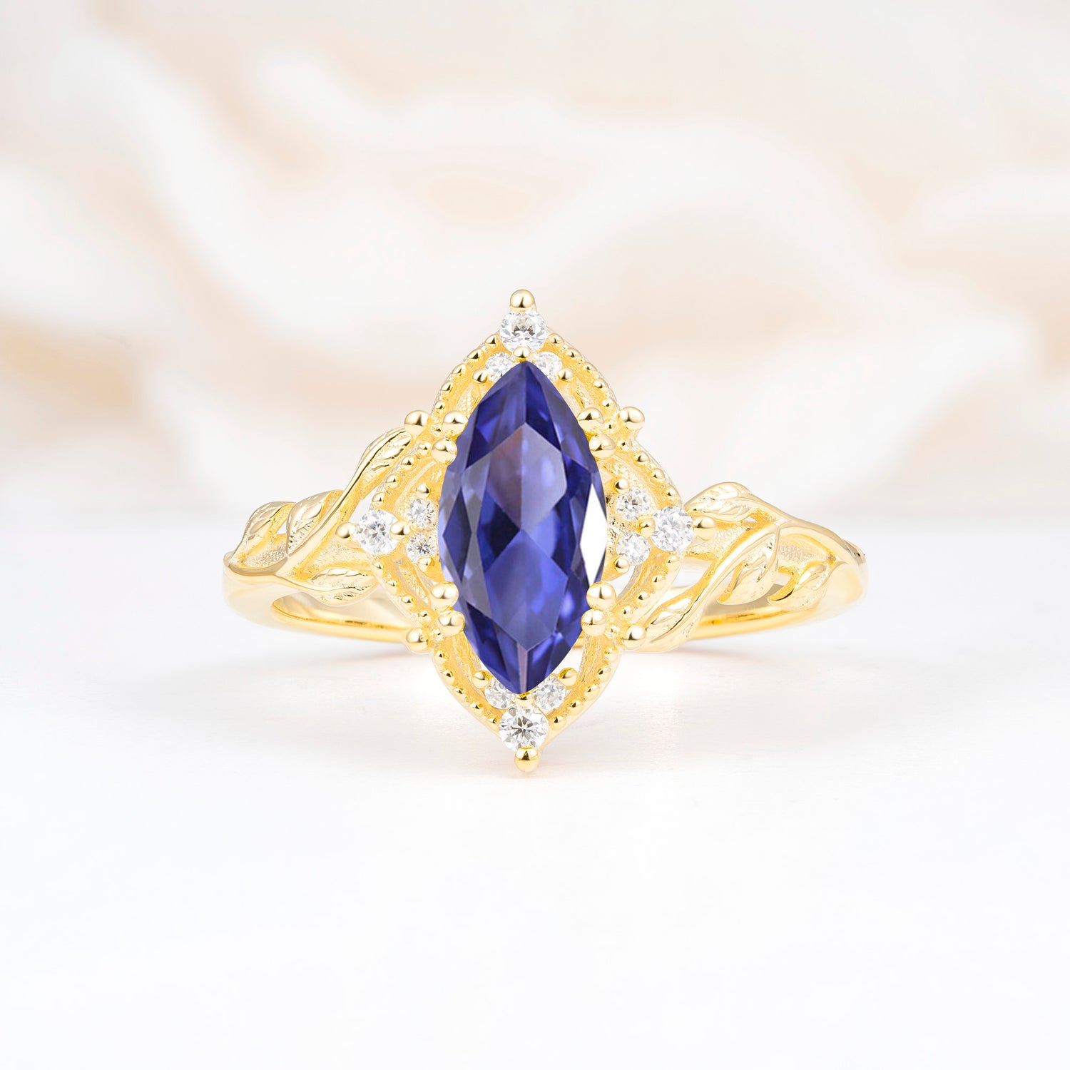 SR17577 Tanzanite Ring - Yellow-Gold