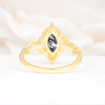 SR17577 Black Rutilated Quartz Ring - Additional view
